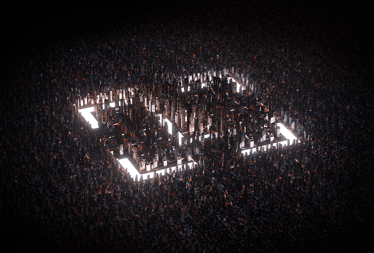 Ledger Brand City buildings